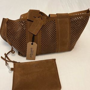 Pedro Garcia Perfed Tote NWT - Suede tote with detachable cosmetic case